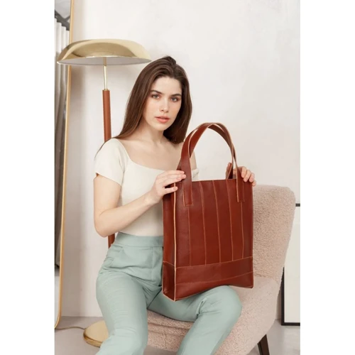 Жіноча сумка шоппер BlankNote коричнева (BN-BAG-10-k): Стать жіночий