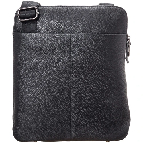 Чоловіча сумка планшет Giorgio Ferretti чорна (SHIGF20185015-black): Фактура Матовая, Зернистая