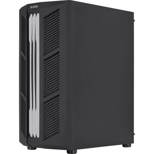 Корпус AEROCOOL Prime-G-BK-v1: Материал передней панели пластик