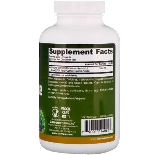 Jarrow Formulas Artichoke 500 500 mg 180 Caps Артишок