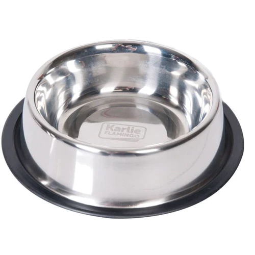 Миска Flamingo Dish Rubber Rim для собак с резиновым ободком 0.946 л 17 см (44969)