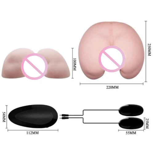 Мастурбатор LYBAILE Crazy Bull Masturbator Realistic Vagina and Ass Vibrating Flesh