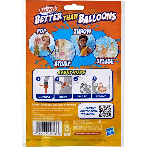 Набір іграшковий водяний NERF Hasbro Водяні кулі 36 шт. серія Better Than Balloons (F9007) фото 4