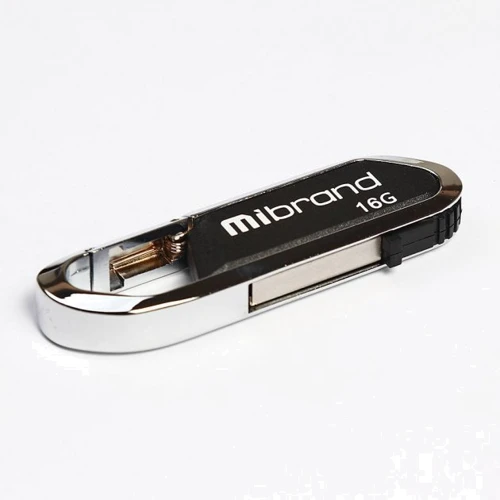 USB-флешка Mibrand 16GB Aligator Black USB 2.0 (MI2.0 / AL16U7B): Стандарт USB USB 2.0