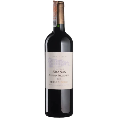 Вино Chateau Branas Grand Poujeaux 2016 червоне сухе 0.75 л (BW96602)