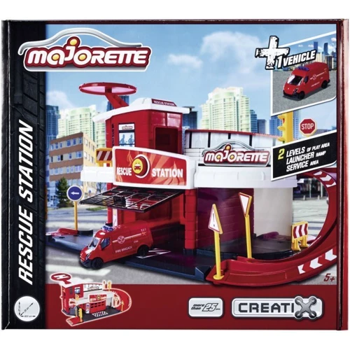 Игровой набор Majorette Креатикс. Пожарная станция 1 машинка (2050038)
