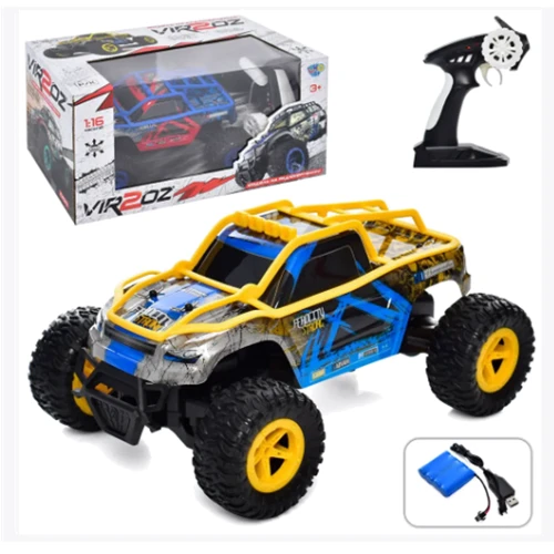 Джип LimoToy р/у 2,4 G, акум., 1:16, рез. колеса, USB, 2 цвета (M 5536)