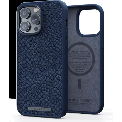Чехол для iPhone Njord Salmon Leather MagSafe Case Blue (NA43SL01) for iPhone 14 Pro фото 11