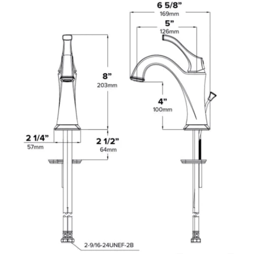 Змішувач для раковини Kraus Arlo KBF-1201SFS