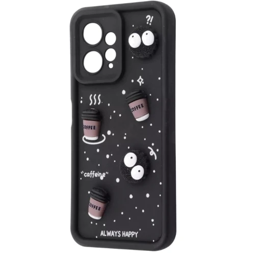 Чехол для телефонов Mobile Case Pretty Things Black/Coffee for Xiaomi Redmi Note 12 4G