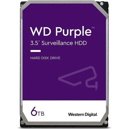 Внутренний жесткий диск WD Purple 6 TB (WD64PURZ) OEM: Форм-фактор 3.5"
