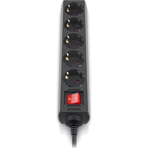 Сетевой фильтр REAL-EL RS-Protect M Black, 5 розеток, 10м (EL122300037): Тип Сетевые фильтры