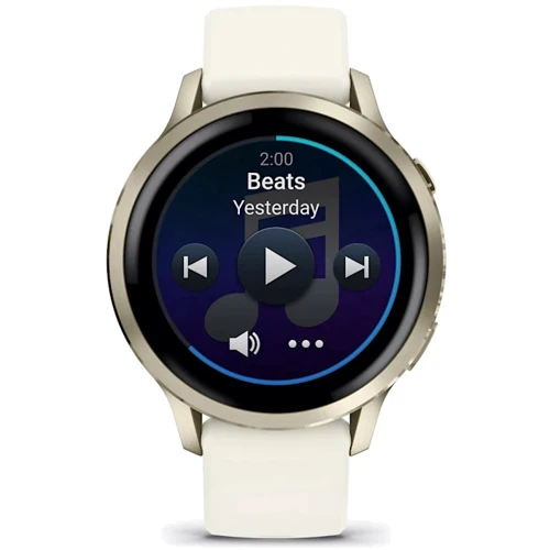 Смарт-годинник Garmin Venu 4 41mm Lunar Gold with Bone Silicone Band (010-03013-00)