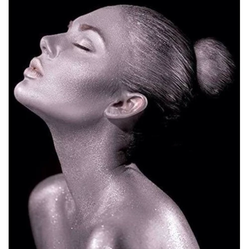 Mehron Metallic Powder Lavender with Mixing Liquid Металева пудра-порошок (5 g) + рідина для змішування (30 g) Лавандовий фото 2