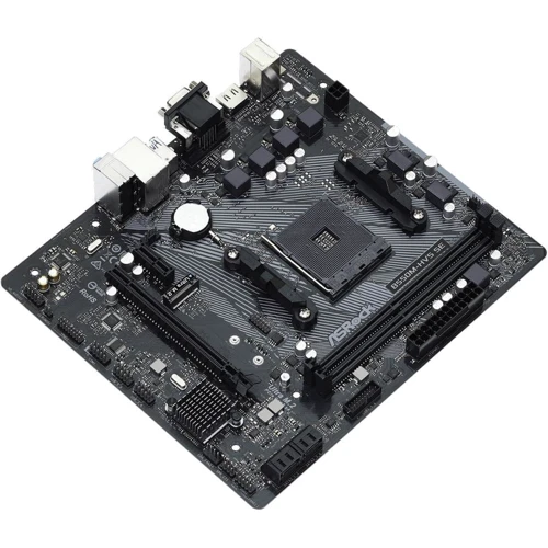 ASRock B550M-HVS SE: Разъемы на задней панели USB 3.2 Gen 1, USB Type-C, USB 2.0, Ethernet RJ-45, VGA, HDMI