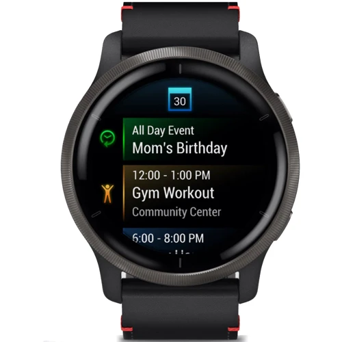 Смарт-часы Garmin Venu 2 Slate Stainless Steel Bezel with Black Case and Leather Band (010-02430-21): Совместимые ОС Android / iOS