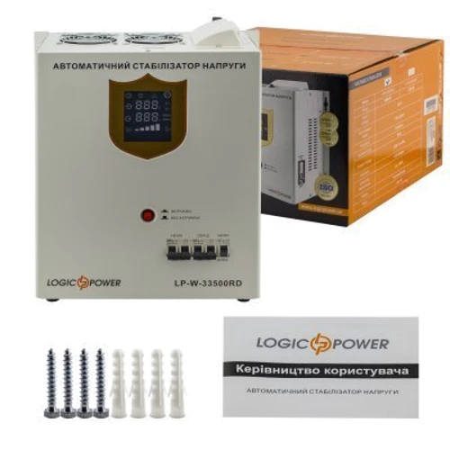 Стабилизатор напряжения LogicPower LP-W-33500RD (10357): Количество фаз одна