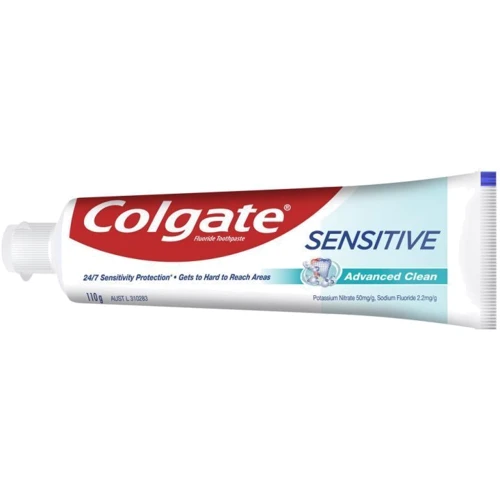 Colgate Зубная паста Sensitive Совершенствующая чистка 110 мл: Назначение Чувствительные зубы, Чувствительные десна, Ароматизация, Комплексная защита, От зубного налета, Отбе