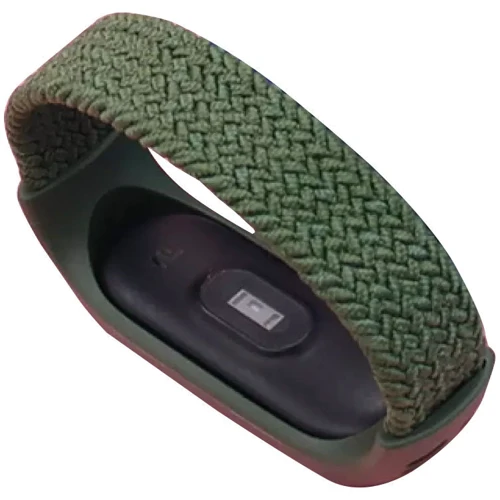 Ремінець Fashion Braided Solo Loop (L) Green for Xiaomi Mi Smart Band 3/4/5/6