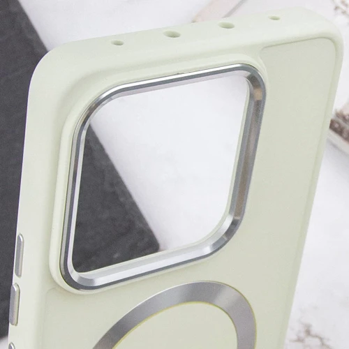Чехол для телефонов TPU Case Bonbon Metal Style with MagSafe White for Xiaomi 13 Pro: Цвет белый