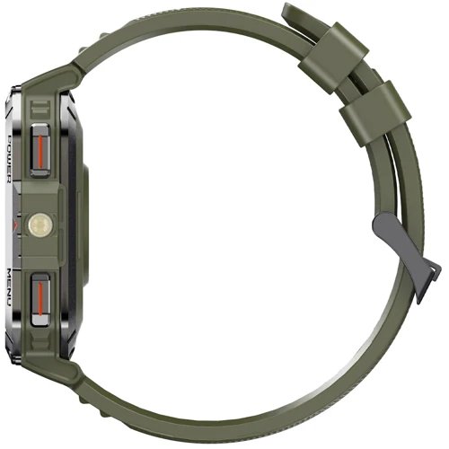 Смарт-часы Blackview W70 Pro Army Green: Фитнес-функции Умный будильник, Секундомер, Пульсоксиметр, Шагомер, Пульсометр, Подсчет калорий