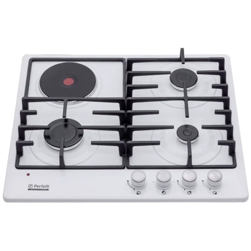 Варочная поверхность газовая Perfelli HKM 63490 WH: Конфорок Hi Light 1