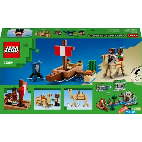 Конструктор LEGO Minecraft Подорож на піратському кораблі (21259-) фото 8