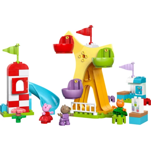 Конструктор LEGO DUPLO Peppa Pig Ярмарка развлечений 53 детали (10453): Серия DUPLO