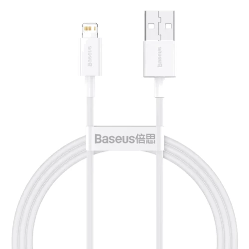 Кабель Baseus USB Cable to Lightning Superior Fast Charging 1m White (CALYS-A02)