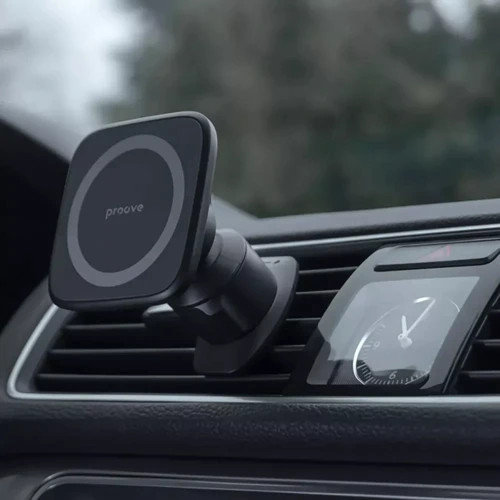 Держатель Proove Car Holder Air Vent Magnetic Ring Black (CHMA00000001) for iPhone 16 I 15 I 14 I 13 I 12 series фото 5