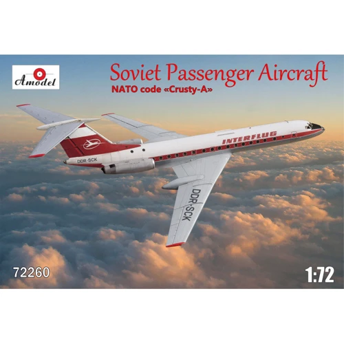 Пассажирский самолет AMODEL Tupolev Tu-134 Interflug airlines