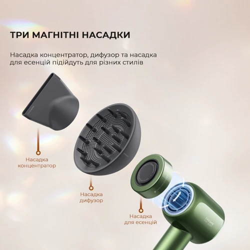 Фен Dreame Glory Master (AHD10): Мощность, Вт 1600