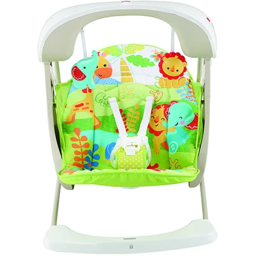 Детское кресло-качалка Fisher-Price Тропичные друзья с технологией Smart укачивания (CCN92): Тип кресло-качалка