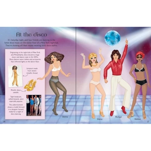 1970s Fashion Sticker Book / Мода 1970-х. Книга з наліпками: Обложка Мягкая