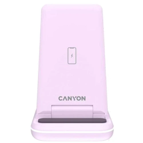 Зарядное устройство Canyon Wireless Charger WS-304 15W Iced Pink (CNS-WCS304IP): Особенности Для Apple Watch, Быстрая зарядка, Lightning