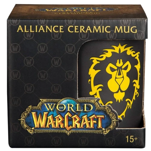 Кружка Jinx World of Warcraft Alliance Logo Mug-One Size-Black / Gold 325 мл фото 2