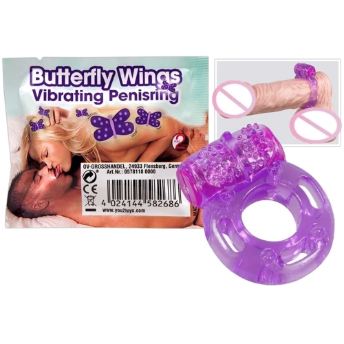 Эрекционное кольцо с вибрацией Butterfly wings, 578118: Производитель You2Toys