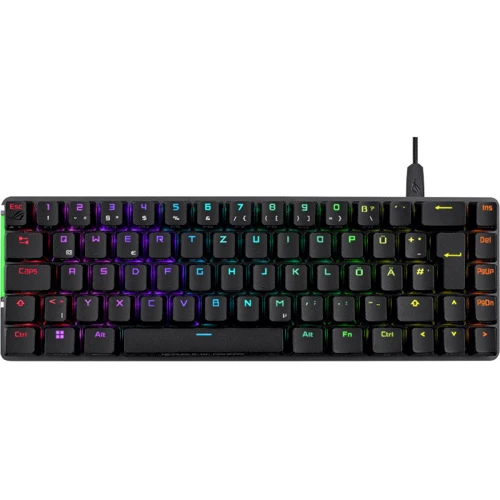 Клавіатура ASUS ROG Falchion Ace NX Red PBT Black (90MP0346-BKUA01): Тип клавіатури игровая