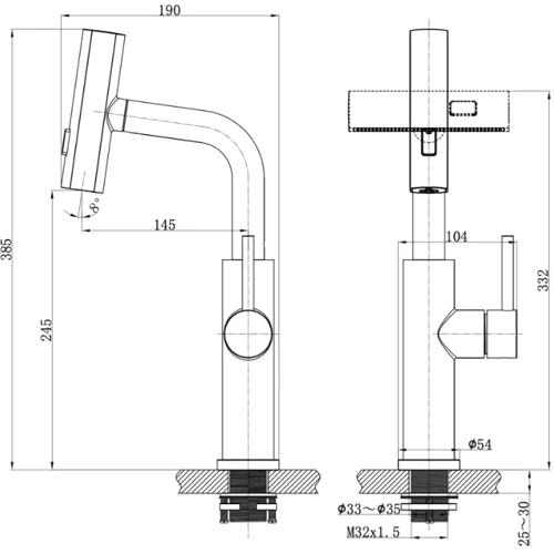 Смеситель для кухонной мойки Nett LB-35 Black