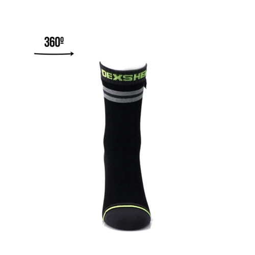 Термоносок водонепроницаемые Dexshell Pro visibility Cycling L черные (DS648GRYL) фото 1