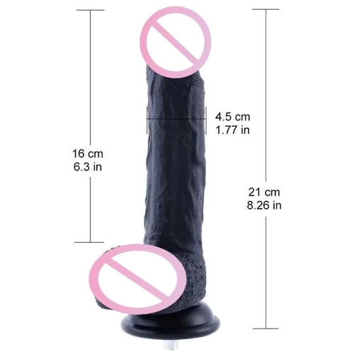 Фаллоимитатор-насадка Hismith 8.3" Silicone Dildo Black