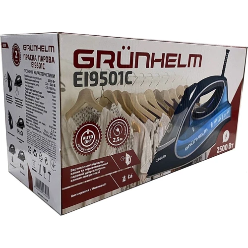 Праска Grunhelm EI9501C: Обсяг резервуара, мл 450