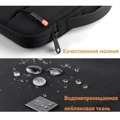 WIWU Alpha Slim Sleeve Series Black for MacBook 13": Материал Ткань