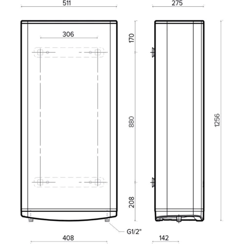 Бойлер Ariston VELIS TECH 100 EU (3100919): Тип Бойлер электрический