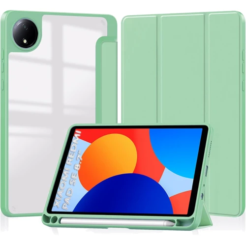 Аксесуар для планшетних ПК BeCover Soft Edge TPU з Pencil Mount Green для Xiaomi Redmi Pad SE 8.7 (712567): Колір зелений