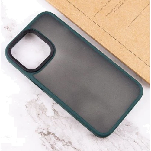 Чехол для iPhone Mobile Case TPU+PC Metal Buttons Green for iPhone 12 | 12 Pro: Тип чехла накладка на заднюю часть