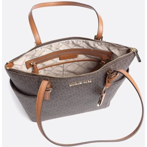 Женская сумка тоут Michael Kors JET SET ITEM EW TZ TOTE темно-коричневая (30S0GTTT1B252): Тип ручки С двумя ручками, Длинная ручка
