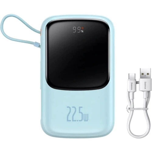 Внешний аккумулятор Baseus Power Bank 10000mAh Qpow Pro 22.5W Blue (PPQD020103)