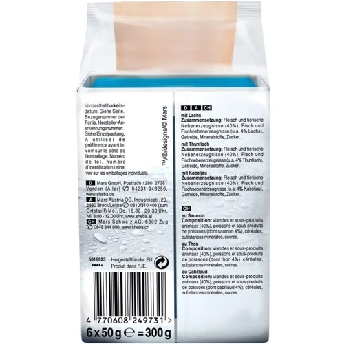 Вологий корм Sheba Fresh & Fine для котів Рибний мікс 72х50 г (4770608249748): Порода Все породы