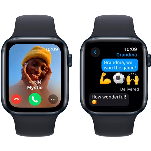 Apple Watch SE 2 2023 44mm GPS Midnight Aluminum Case with Midnight Sport Band - M/L (MRE93) UA: Длина ремешка 160-210 мм